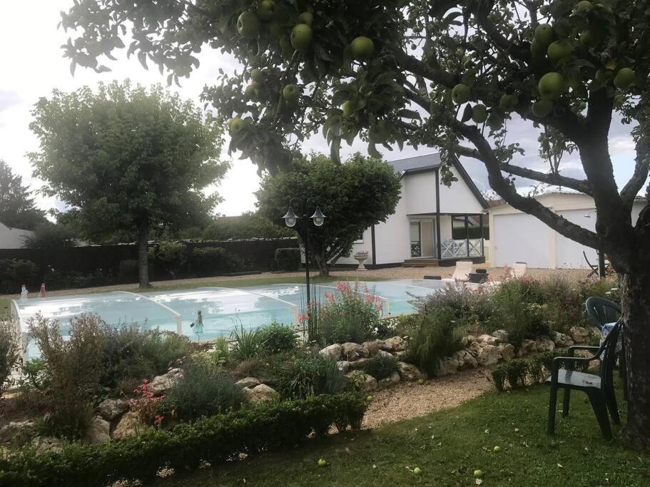 Gite Chalet-Piscine "Belle-Etoile" Touraine Anjou Courcelles-de-Touraine Exterior foto