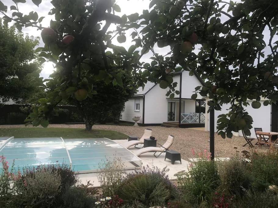 Gite Chalet-Piscine "Belle-Etoile" Touraine Anjou Courcelles-de-Touraine Exterior foto